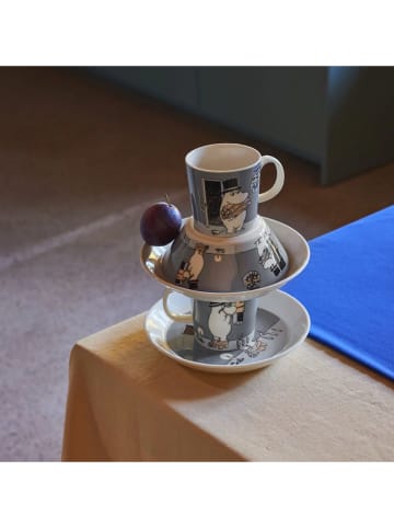 Moomin Tasse ''Moominpappa - 80 Box'' in Grau - 300 ml