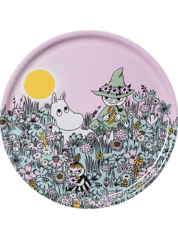 Moomin Talerz "Friends Forever" w kolorze fioletowym ze wzorem do serwowania - Ø 35 cm