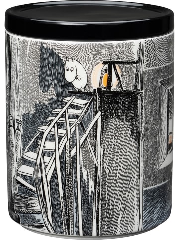 Moomin Voorraadpot "True to its origins'' zwart/grijs - 1,2 l