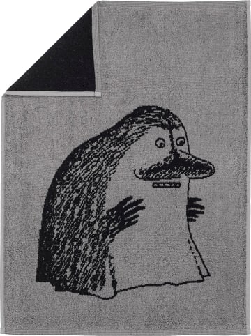 Moomin Ręcznik "The Groke" w kolorze szaro-czarnym do rąk - 70 x 50 cm