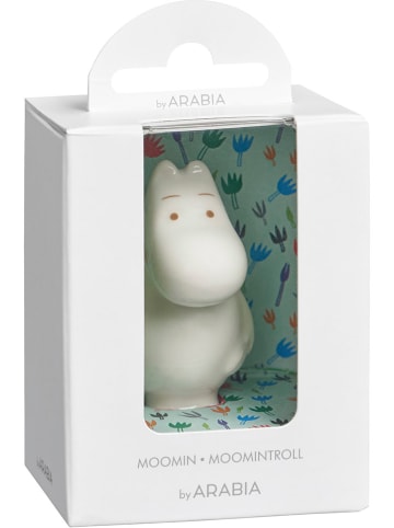 Moomin Figurka dekoracyjna "Moomintroll" w kolorze białym - dł. 8,5 cm