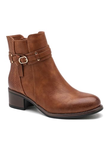 Sixth Sens Ankle-Boots in Hellbraun
