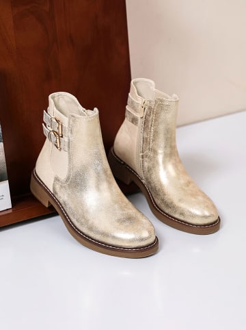 Sixth Sens Enkelboots goudkleurig