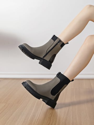 Sixth Sens Botki w kolorze khaki