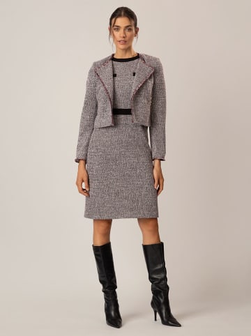 APART Blazer in Bordeaux/ Schwarz/ Weiß