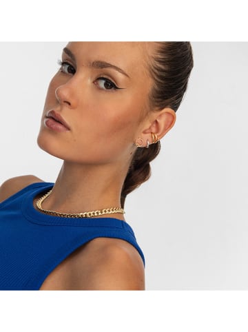 Ania Kruk Pozłacane kolczyki-wkrętki z cyrkoniami