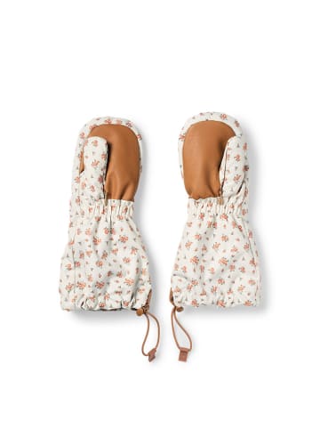 Elodie Details Fäustlinge "Autumn Rose" in Weiß/ Hellbraun