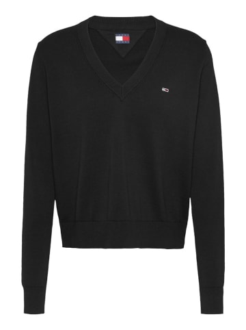 TOMMY JEANS Sweter w kolorze czarnym