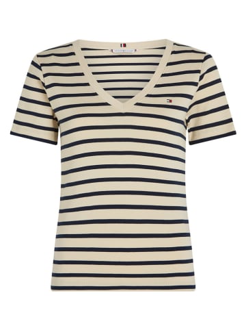 Tommy Hilfiger Koszulka w kolorze beżowo-granatowym