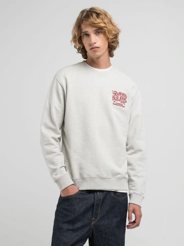 Replay Sweatshirt in Hellgrau