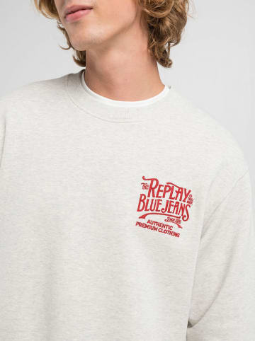 Replay Sweatshirt in Hellgrau