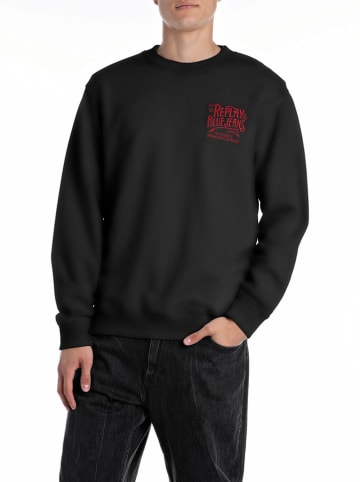 Replay Bluza w kolorze czarnym