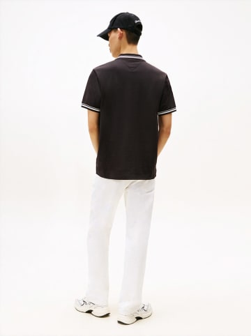 TOMMY JEANS Poloshirt in Schwarz