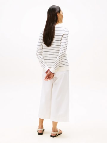 Tommy Hilfiger Pullover in Creme/ Schwarz