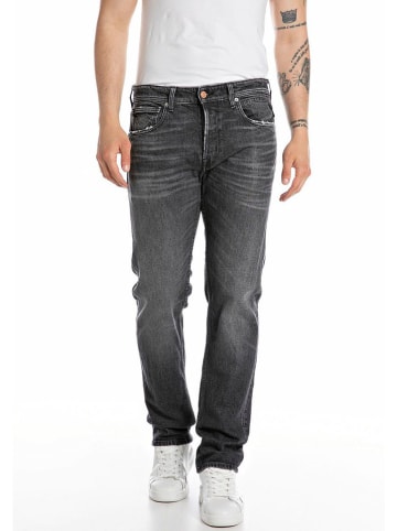 Replay Dżinsy - Slim fit - w kolorze antracytowym