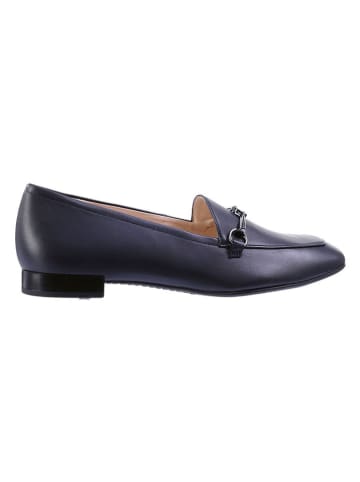 Högl Leren mocassins "Close" donkerblauw