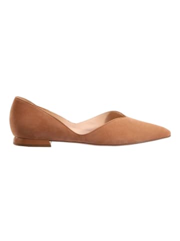 Högl Leder-Ballerinas "Basic" in Hellbraun