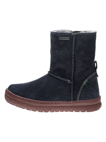 El Naturalista Leder-Winterstiefel in Dunkelblau