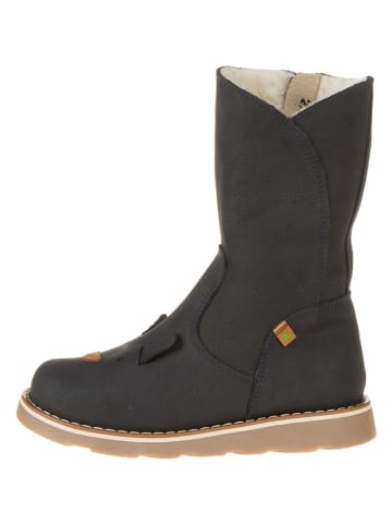 El Naturalista Leder-Winterstiefel in Anthrazit