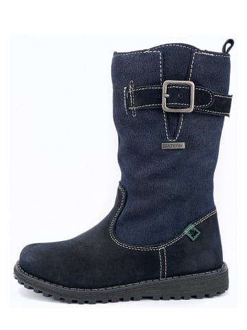 El Naturalista Leder-Winterstiefel in Dunkelblau