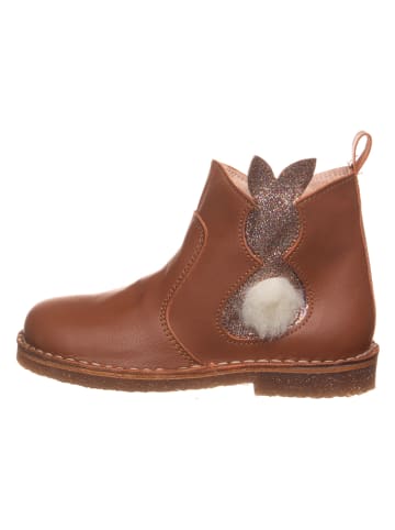 kmins Leder-Boots in Hellbraun
