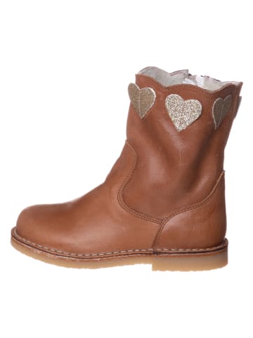 kmins Leder-Boots in Hellbraun