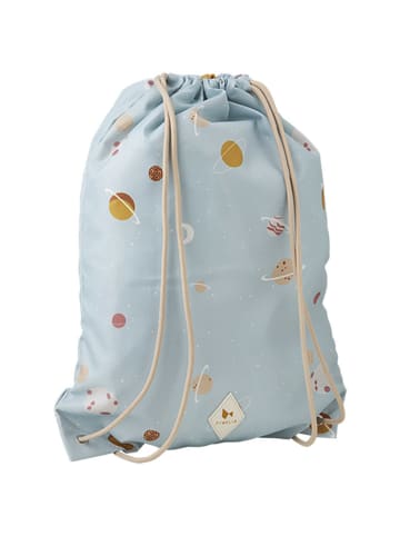 FABELAB Sportbeutel in Hellblau/ Bunt - (B)32 x (H)42 cm