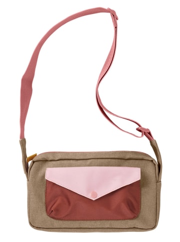 FABELAB Torebka w kolorze jasnoróżowo-bordowo-beżowym - 24 x 14 cm