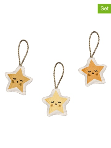 FABELAB 3-delige set: kerstversiering lichtbruin
