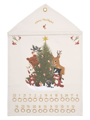 FABELAB Kerstkalender om zelf te vullen “Woodland Story” crème