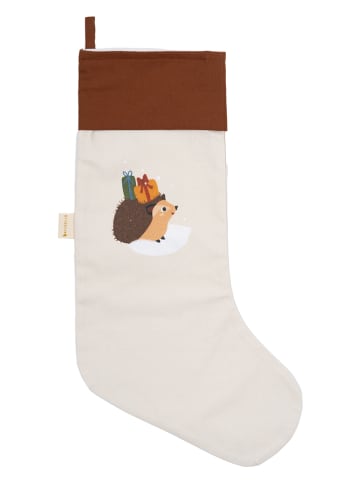 FABELAB Weihnachtssocke "Woodland Igel" in Weiß