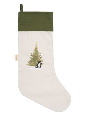 FABELAB Weihnachtssocke "Woodland Dachs" in Weiß