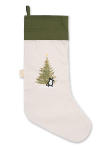 FABELAB Weihnachtssocke "Woodland Dachs" in Weiß