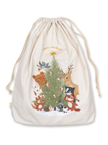 FABELAB Weihnachtssack "Woodland Story" in Weiß