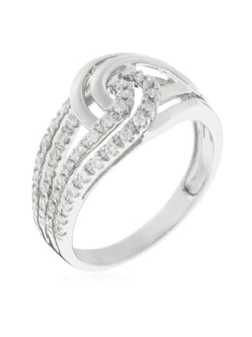 DIAMANTA Złoty pierścionek "Duo de boucles" z diamentami