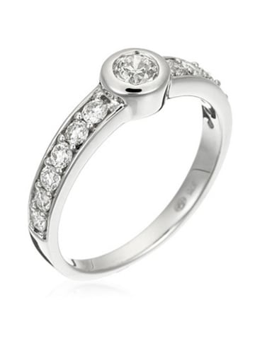DIAMANTA Weißgold-Ring "Solitaire Vintage" mit Diamanten