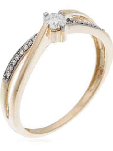 DIAMANTA Gold-Ring "Joli Petit Solitaire" mit Diamanten
