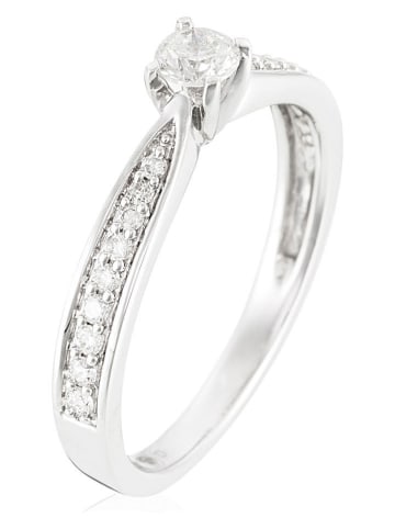 DIAMANTA Weißgold-Ring "I Do" mit Diamanten