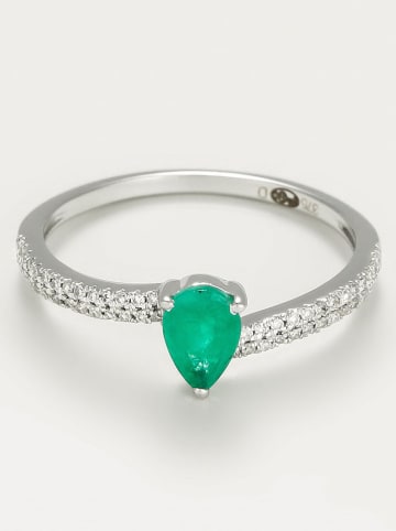 DIAMANTA Weißgold-Ring "Précieuse" mit Diamanten und Edelsteinen