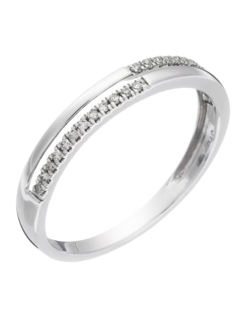 DIAMANTA Weißgold-Ring "Reversal" mit Diamanten