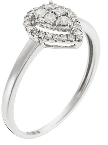 Paris Vendôme Weißgold-Ring "Belle Poire" mit Diamanten