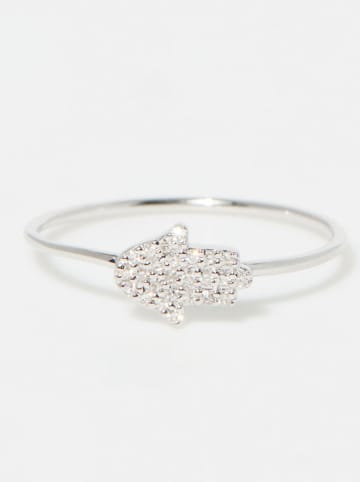 DIAMANTA Weißgold-Ring "Main" mit Diamanten