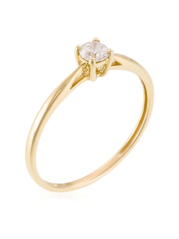 DIAMANTA Złoty pierścionek "Single diamond 0,20" z diamentami