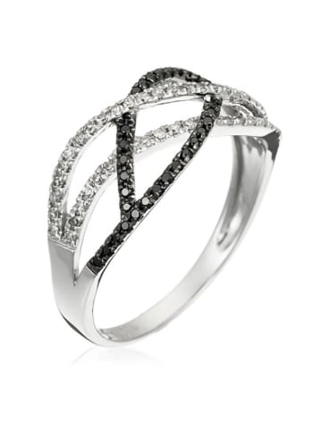 DIAMANTA Weißgold-Ring "Rapprochement" mit Diamanten
