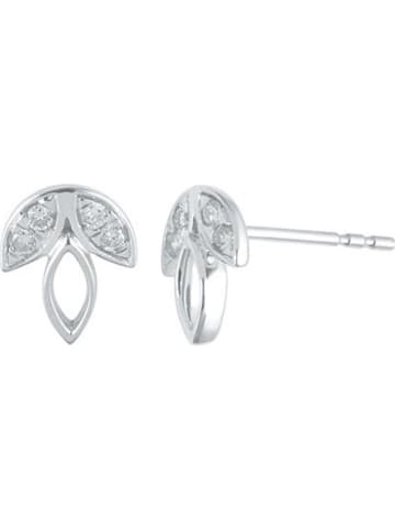 DIAMANTA Złote kolczyki-wkrętki "Art Nouveau" z diamentami