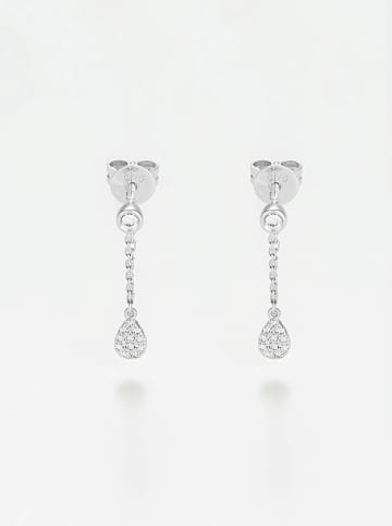 DIAMANTA Weißgold-Ohrstecker "Maéra" mit Diamanten