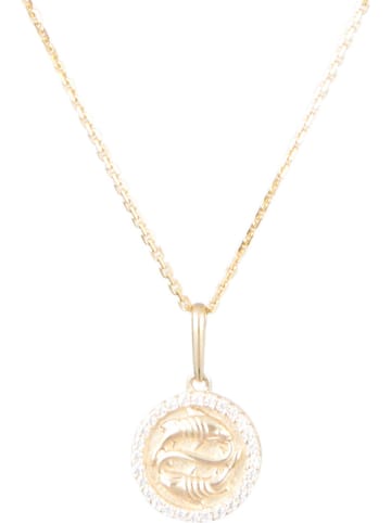 OR ÉCLAT Gold-Anhänger "Poissons" mit Edelsteinen