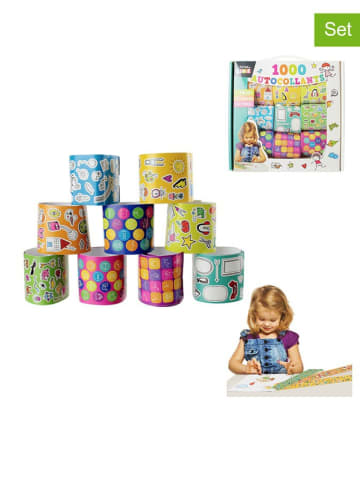 The Home Deco Kids 2er-Set: Stickerkoffer - ab 3 Jahren