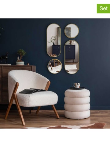 THE HOME DECO FACTORY 4er-Set: Spiegel in Gold in Gold