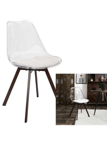 The Concept Factory Stuhl in Transparent/ Creme/ Braun